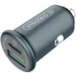 Автомобільний зарядний пристрій Intaleo CCGQPD238 (2USB, 3A) Grey (1283126509971) купити в Україні