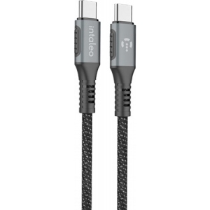 Кабель синхронізації даних Intaleo CBGPD60WTT1 USB Type-C-USB Type-C 1.2м Grey (1283126518096)