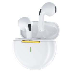 Навушники вкладиші бездротові TWS Luxe Cube Pro 6 White (4826668690034)