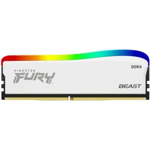 Память DDR Kingston DDR4 16GB 3600 MHz Fury Beast White RGB (KF436C18BWA/16)