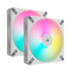 Корпусний вентилятор Corsair AF140 RGB Elite White Dual Pack (CO-9050160-WW)