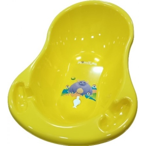 Дитяча ванночка Tega Baby Монстрики зі зливом 86 см, Жовта (MN-004ODPŁYW-124)