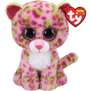 М'яка іграшка глазастик TY Beanie Boo's Рожевий леопард "LEOPARD" 15 см (36312)