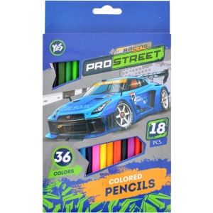 Набір олівців YES Street racing 18 шт. 36 кол. (290488)