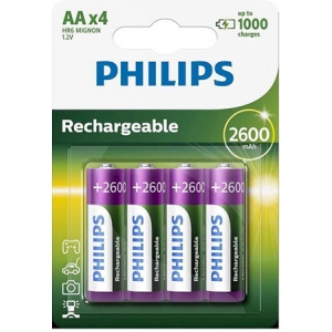 Батарейка тип AA Philips R6/AA MULTILIFE 2600/B4