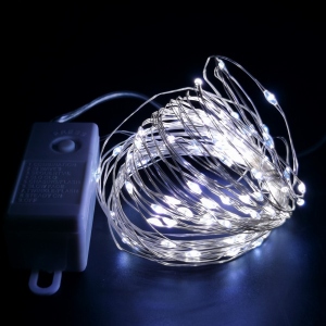 Гірлянда лінійна Novogod'ko на мідному дроті, 100 LED, холодний білий, 10 м, 8 реж. (973786)