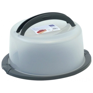 Ємність для зберігання торта Kela Deli Gray 38х17 см (12173)