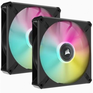 Корпусний вентилятор Corsair iCUE ML140 RGB Elite Premium Dual Pack (CO-9050115-WW)