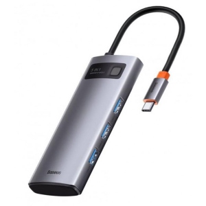 Док-станція Baseus USB3.1 USB Type C PD 100W/HDMI 4K 60 Hz/3хUSB 3.2 Gen1/ 5in1 (CAHUB-CX0G)