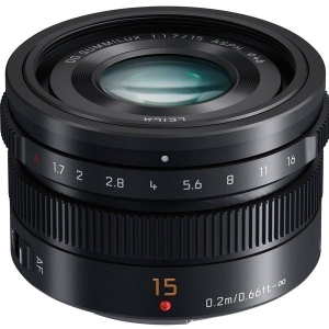 Об'єктив до фотокамери Panasonic Micro 4/3 Lens 15mm f/1.7 ASPH Black (H-X015E9-K)