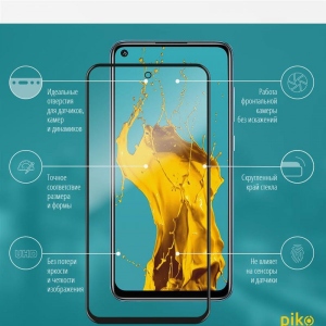 Захисне скло для смартфону Piko Xiaomi Redmi Note 9 Black Full Glue, 0.3mm, 2.5D (1283126502736) дешево