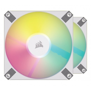 Корпусний вентилятор Corsair iCUE AF120 RGB Slim White Dual Fan Kit (CO-9050165-WW)