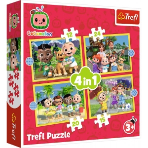 Пазли картонні (3-4 роки) Trefl "Знайомство з героями" / Кокомелон (34647)
