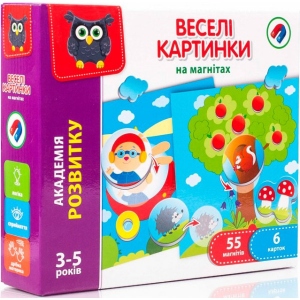Настільна гра магнітна (3-4 роки) Vladi Toys Веселі картинки (укр) (VT5422-06)