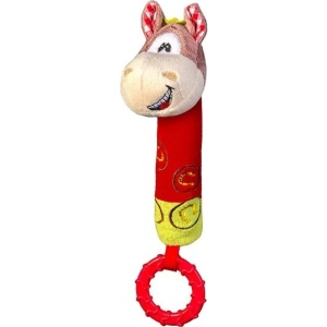 Брязкальце BabyOno з пищалки "Веселий коник", 20см (1355)