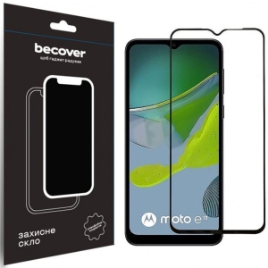 Захисне скло для смартфону BeCover for Motorola Moto E13 Black (708843)