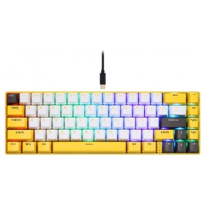 Клавіатура бездротова ігрова Motospeed BK67 Longhua Red Yellow (mtbk67ymr)
