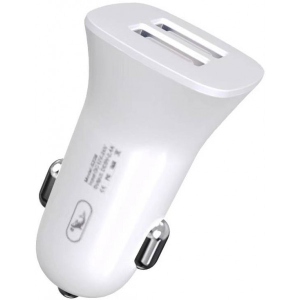 Автомобільний зарядний пристрій SkyDolphin SZ09 (2USB, 3.4A) White (AZP-000106)