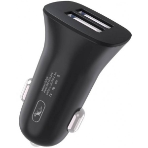 Автомобільний зарядний пристрій SkyDolphin SZ09 (2USB, 3.4A) Black (AZP-000107)