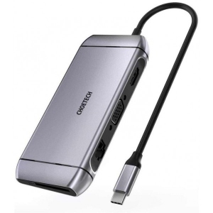 Хаб USB Choetech USB-C 9-в-1 (HUB-M15-GY)