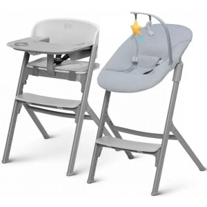 Стільчик для годування трансформер Kinderkraft Igee Calmee Cloudy Grey з шезлонгом (KHIGCA00GRY0000)