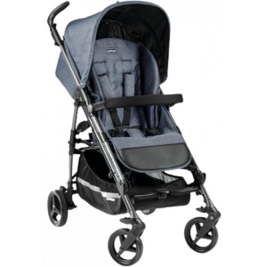 Коляска прогулянкова Peg-Perego Si Luxe Mirage (сіро-синя)