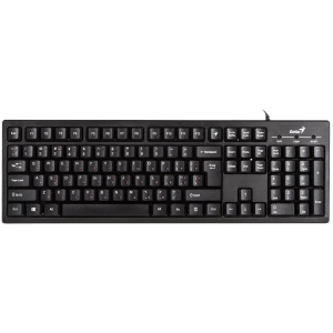 Клавіатура дротова Genius Smart KB-101 USB Black Ukr