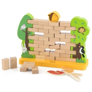 Настільна гра розвиваюча (3-4 роки) Viga Toys Стіна з цеглинок (44566) порівняти ціни
