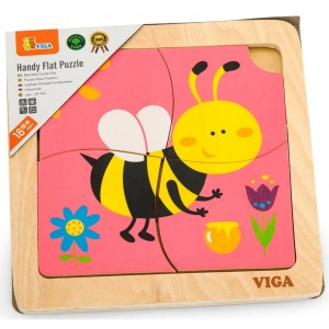 Головоломка з дерева Viga Toys Бджілка 4 ел. (50138) Київ