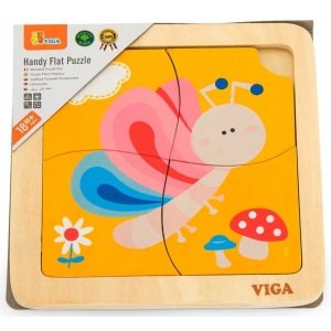 Головоломка з дерева Viga Toys Метелик 4 ел. (50136) купити