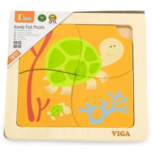 Головоломка з дерева Viga Toys Черепашки 4 ел. (50143) фірмовий сайт