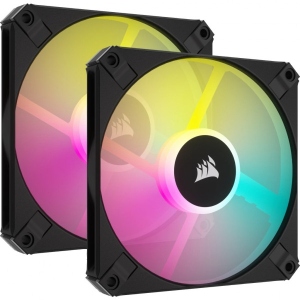 Корпусний вентилятор Corsair iCUE AF120 RGB Slim Black Dual Fan Kit (CO-9050163-WW)