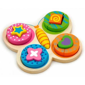 Пазли дерев'яні (3-4 роки) Viga Toys Метелик (59924)