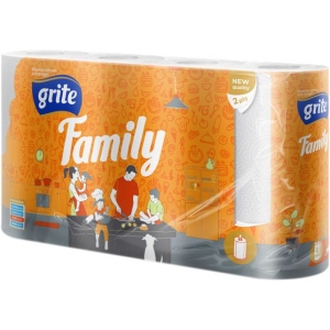 Рушники паперові Grite Family 2 шари 4 рулони (4770023348576) офіційний сайт