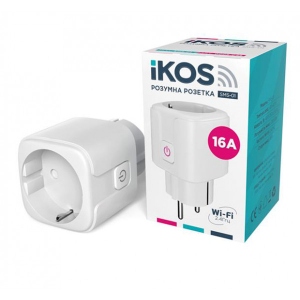 Розумна розетка Ikos SMS-01 White (0009-CSS) купити
