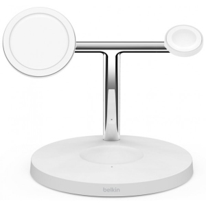 Зарядний пристрій Belkin MagSafe 3in1 Wireless Charger White (WIZ017VFWH) в каталозі