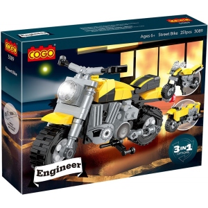 Пластиковий конструктор COGO Інженер (251 елм.) Вуличний байк (3089)