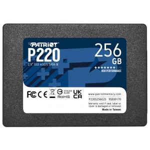 SSD-накопичувач внутрішній Patriot P220 256GB 2.5" SATAIII TLC (P220S256G25)