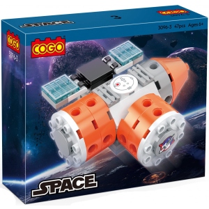 Пластиковий конструктор COGO Космічна подорож (47 елм.) Космік (3096-3)