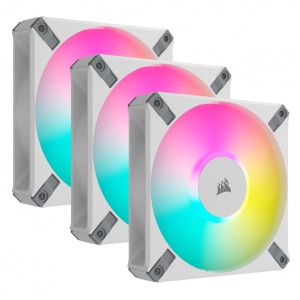Корпусний вентилятор Corsair AF120 RGB Elite White Triple Pack (CO-9050158-WW)