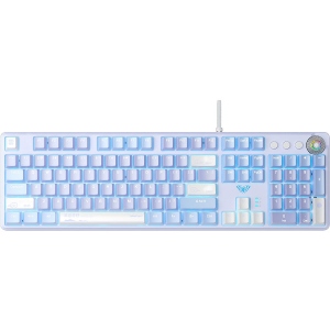 Клавіатура дротова ігрова Aula Mechanical F2088 Pro White/Violet (6948391234915) в Україні