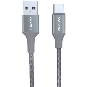 Кабель синхронізації даних Romoss Type-C 3A 1m Gray (CB3035-631-G43H)