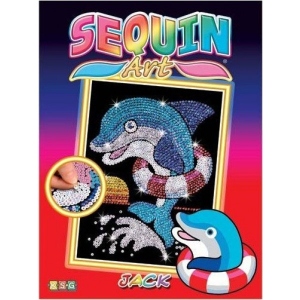 Набір для творчості з паєток Sequin Art Дельфін Джек Red (SA1304)