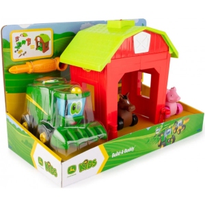 Пластиковий конструктор John Deere Kids Збери трактор із загоном (47210)