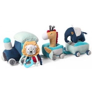 Базовий ігровий транспорт для малюка BabyOno паравозик Сафарі Play More (1495)