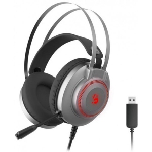 Гарнітура дротова ігрова A4tech J200S Silver+Grey