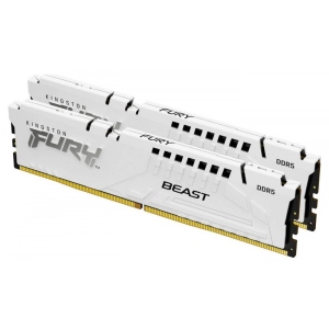 Память DDR Kingston FURY Beast White DDR5-6000 64GB (2x32GB) (KF560C30BWK2-64)