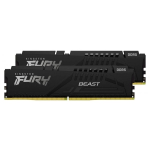 Память DDR Kingston FURY Beast Black DDR5 6400 32GB (2x16GB) (KF564C32BBEK2-32)