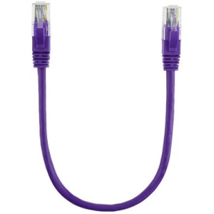 Кабель патч-корд Ritar UTP RJ45 Cat.5e 0,3 m 
Violet (PCR-CU/0.3Pe/14090)