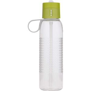 Пляшка для води Joseph Joseph 81096 0,75 л Green з індикатором і трубочкою продаж